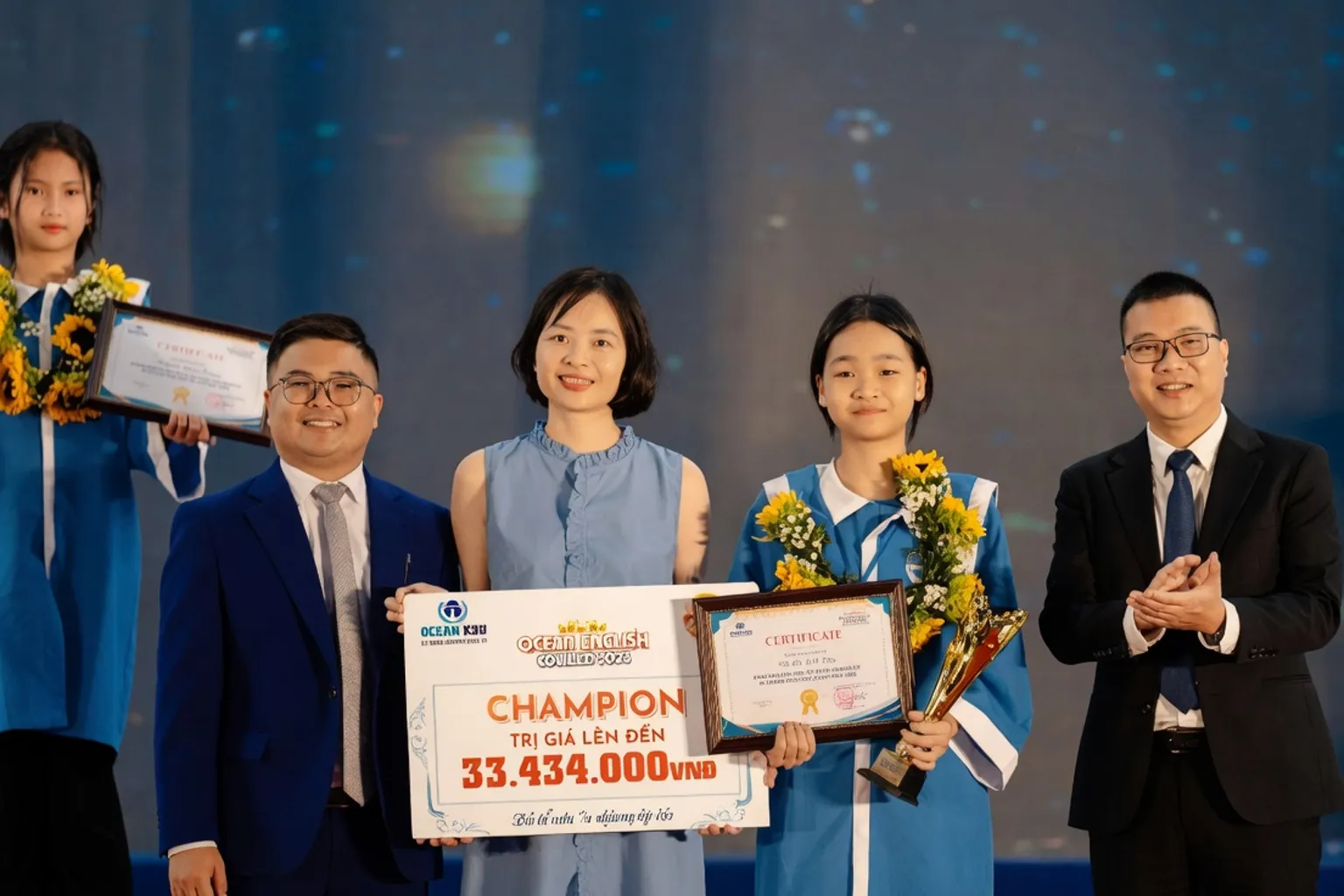Успех школьников из Тхань Хоа на Ocean English Achievers 2026: опыт подготовки и победы