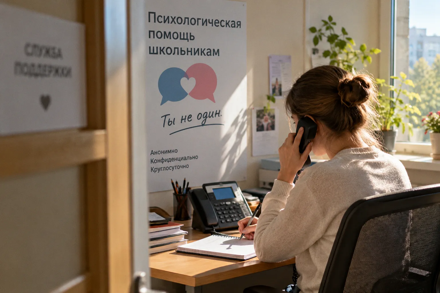 В РФ заработал телефон психологической помощи для школьников